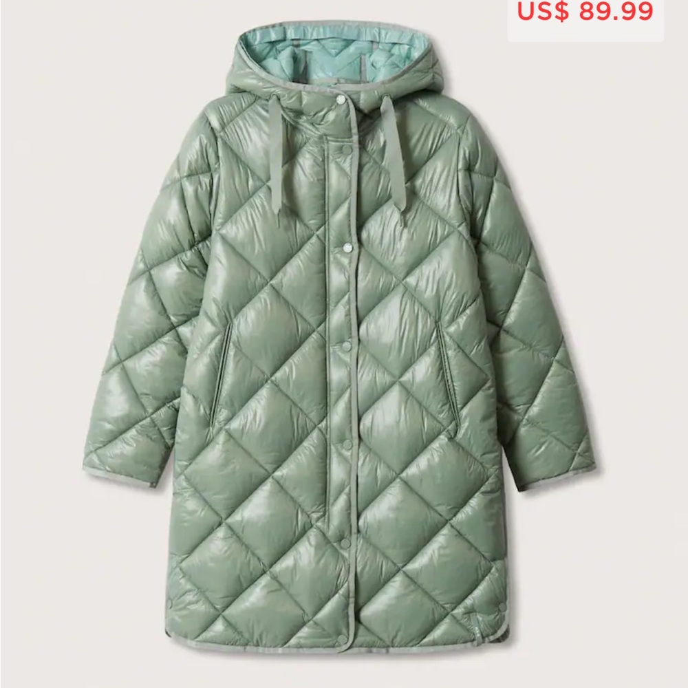 Mango Water-repellent quilted coat